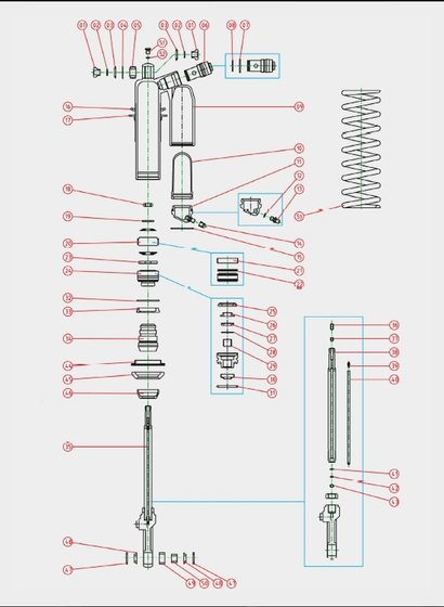 RM 250 (2001 - 2003) shock service kit | KYB