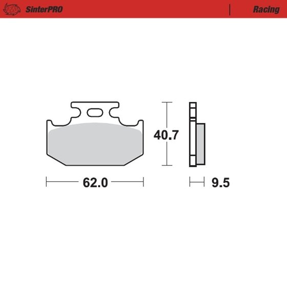 DR 650 (1990 - 2022) sintered metal racing brake pads | MOTO-MASTER