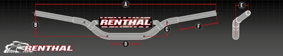 DR Z 250 (2004 - 2007) renthal fatbar 604 rc tt handlebar | RENTHAL