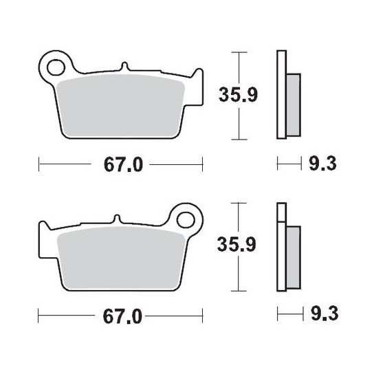 RM Z 450 (2005 - 2022) sintered metal racing brake pads | MOTO-MASTER