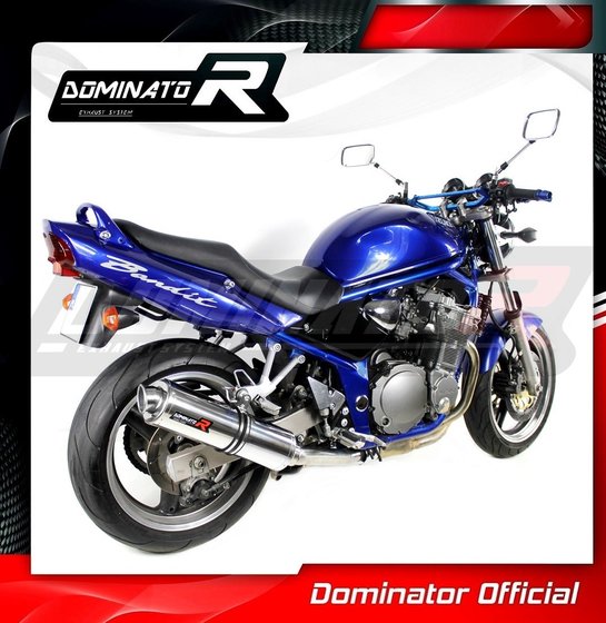 GSF 600 S BANDIT (2000 - 2004) homologated exhaust silencer round | Dominator