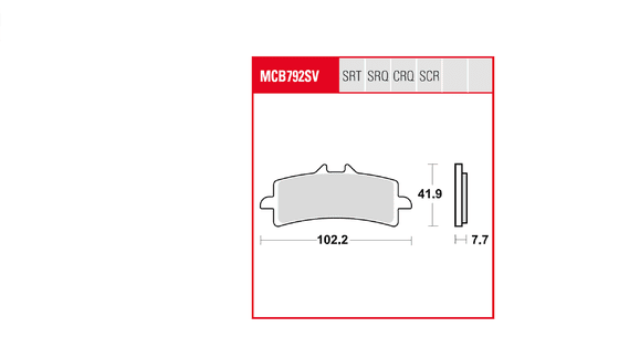 GSX 1300 R HAYABUSA (2013 - 2017) sintered metal brake pad | TRW