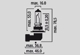 GSF 600 S BANDIT (1995 - 2004) halogen headlight bulb 12v 51w p22d | FLOSSER