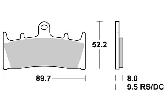 GSX-R 750 (1994 - 1999) brakepads sintered | SBS