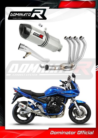 GSF 650 BANDIT (2005 - 2006) full exhaust system silencer hp1 | Dominator