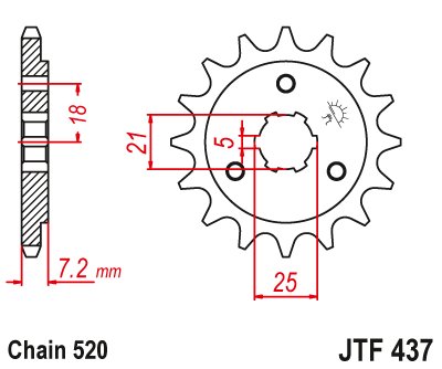 DR 650 RSE (1990 - 1995) steel front sprocket | JT Sprockets