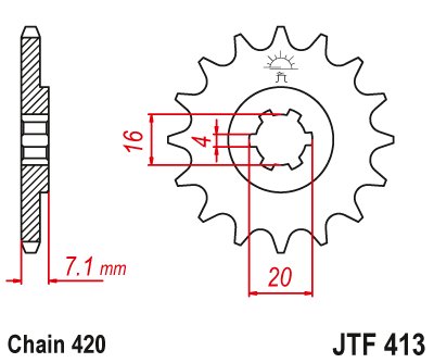 RM 80 X (1986 - 1988) steel front sprocket | JT Sprockets