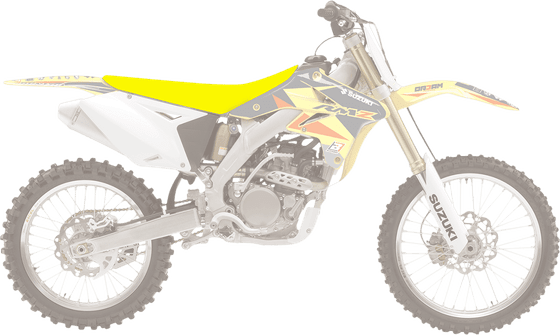 RM Z 250 (2007 - 2018) pyramid seat cover yellow | BLACKBIRD RACING