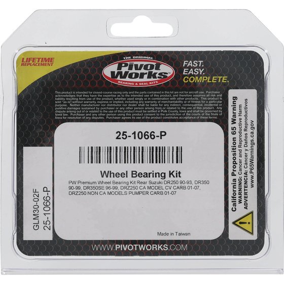 DR 350 (1990 - 1999) wheel bearing kit rear | All Balls