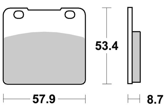 GS 1150 (1984 - 1987) brakepads ceramic | SBS