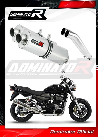 GSX 1400 (2001 - 2005) exhaust silencer oval | Dominator