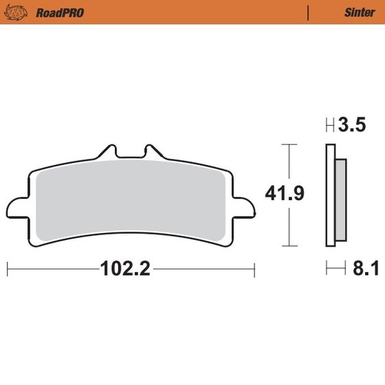 GSX-R 750 (2011 - 2022) sintered front brake pad | MOTO-MASTER