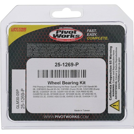 RF 900 R (1994 - 1998) wheel bearing kit rear | All Balls