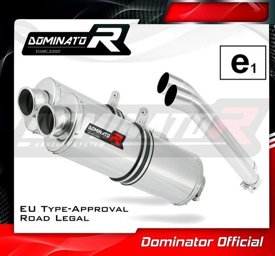 DL 1000 V-STROM (2002 - 2012) homologated exhaust silencer oval | Dominator