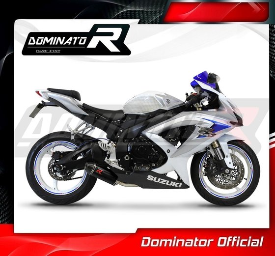 GSX-R 750 (2008 - 2010) exhaust silencer hp3 black low level | Dominator