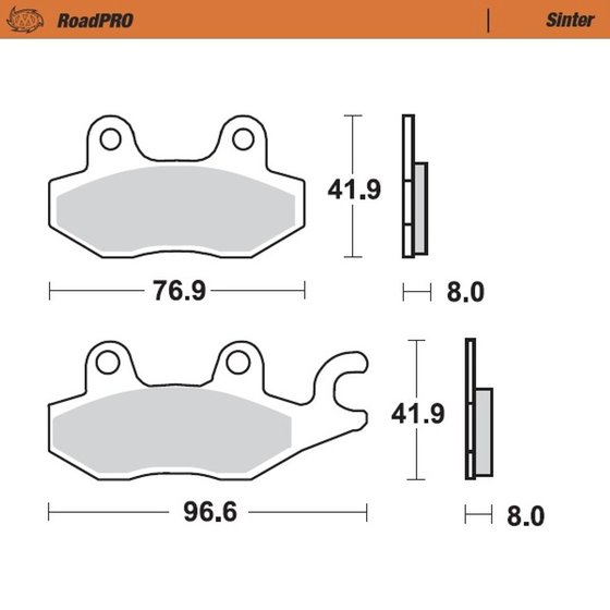 UH 200 BURGMAN (2014 - 2022) scooter brake pad - roadpro sinter | MOTO-MASTER