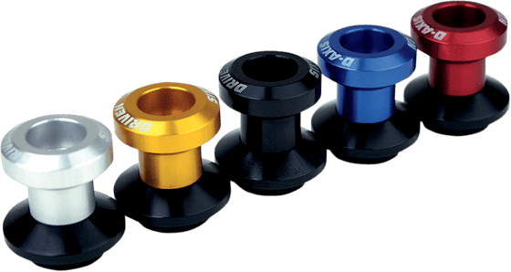 GSX-R 750 (1997 - 2019) red d-axis 8mm spools for rear suspension | DRIVEN RACING