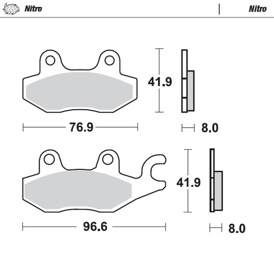 LT A 500 (1998 - 2007) nitro atv brake pad | MOTO-MASTER