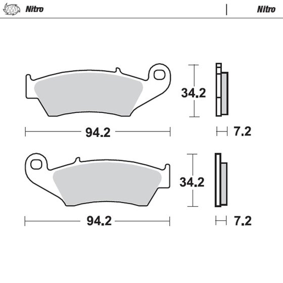 RM Z 250 (2004 - 2022) nitro offroad brake pad | MOTO-MASTER