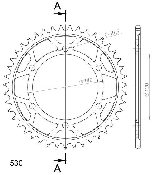 TL 1000 R (1998 - 2002) supersprox / jt rear sprocket 499.39 | Supersprox