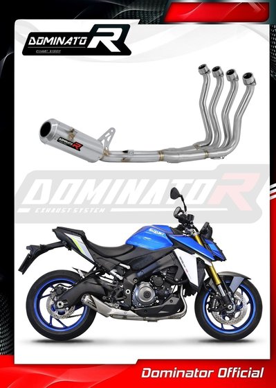 GSX-S 1000 (2021 - 2023) full exhaust system silencer gp + db killer | Dominator