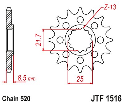 GSX-R 1000 (2001 - 2008) steel front sprocket | JT Sprockets