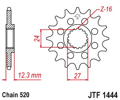 GSX-R 1000 R (2017 - 2021) steel front sprocket | JT Sprockets