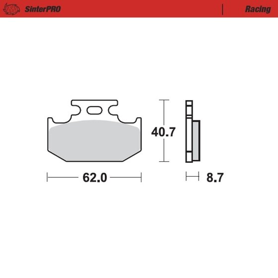 RM 125 (1989 - 1990) sintered metal racing brake pads | MOTO-MASTER