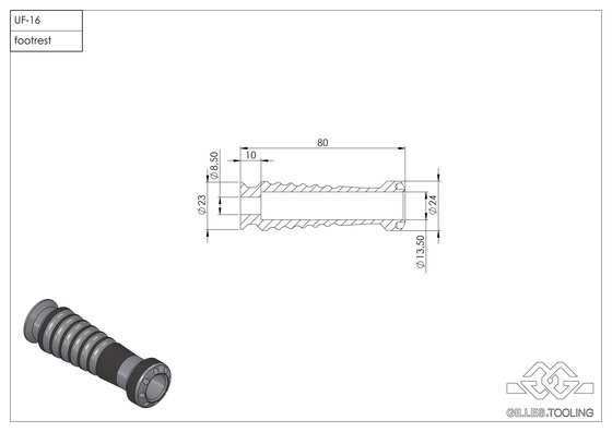 SV 650 (2016 - 2022) footrest kit | GILLES TOOLING