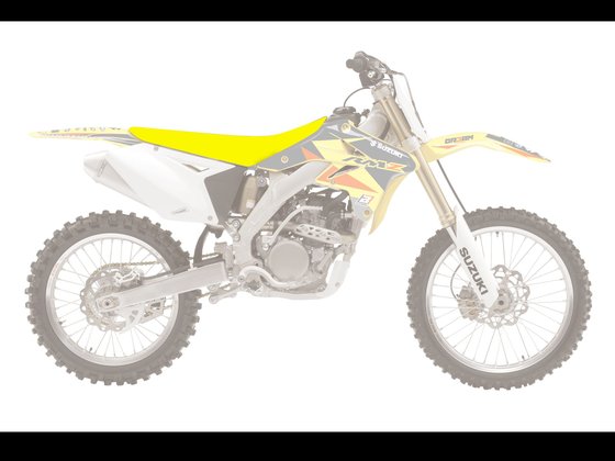 RM Z 250 (2007 - 2018) pyramid seat cover yellow | BLACKBIRD RACING