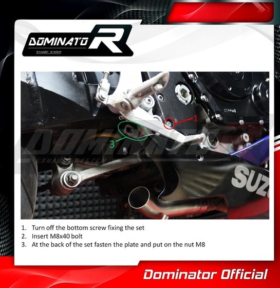 GSX R 600 (2006 - 2007) exhaust silencer gp2 | Dominator