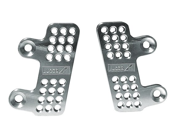 GSF 1250 S BANDIT (2012 - 2016) footrest adapter plate - silver (right) | TRW