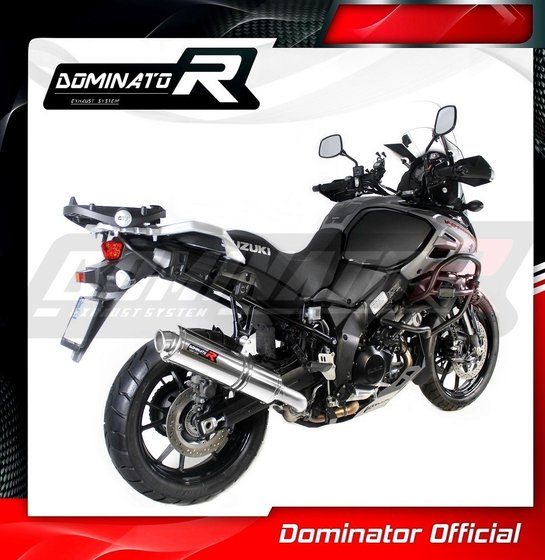 DL 1000 V-STROM (2017 - 2020) homologated exhaust silencer round | Dominator