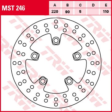 SV 650 S (2003 - 2012) fixed rear brake rotor - 220mm round | TRW