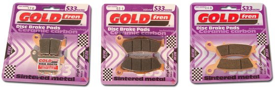 RM 125 (1996 - 2012) goldfren brake pads 041 ceramic carbon s33 | Goldfren