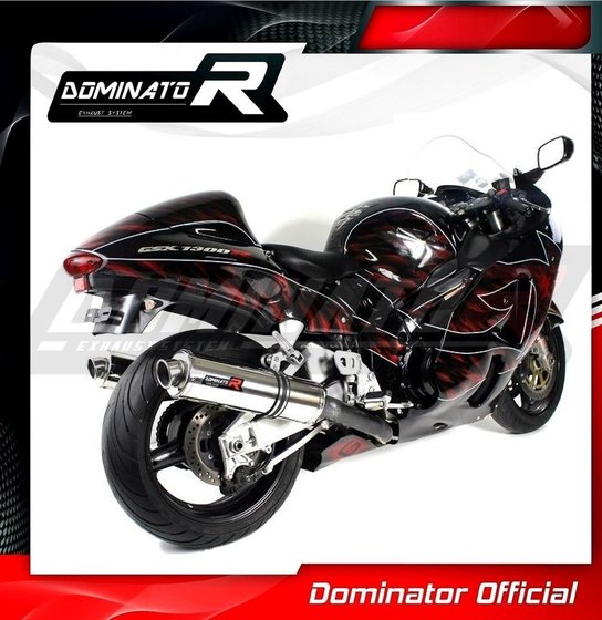 GSX 1300 R HAYABUSA (1999 - 2007) exhaust silencer round | Dominator