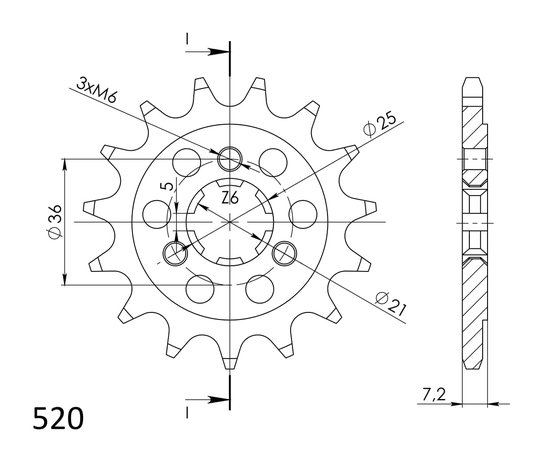 XF 650 FREEWIND (1997 - 2002) supersprox / jt front sprocket 437.15 | Supersprox