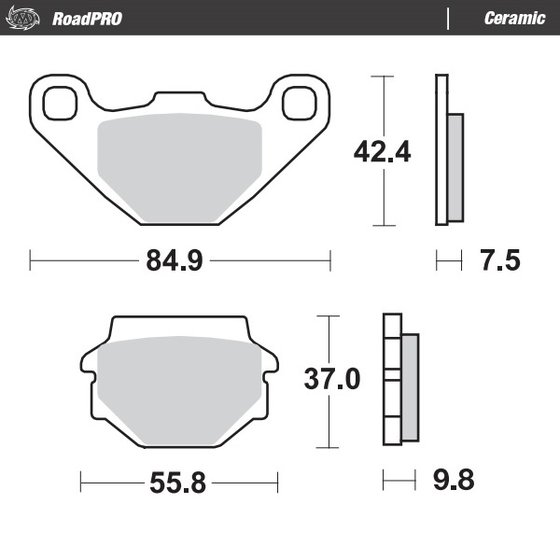 GN 125 (1991 - 1999) ceramic brake pad | MOTO-MASTER