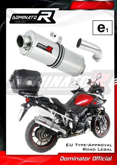 DL 1000 V-STROM (2014 - 2016) homologated exhaust silencer oval | Dominator