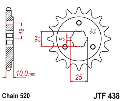 DR 800 S (1988 - 2000) front sprocket 14tooth pitch 520 jtf43814 | JT Sprockets