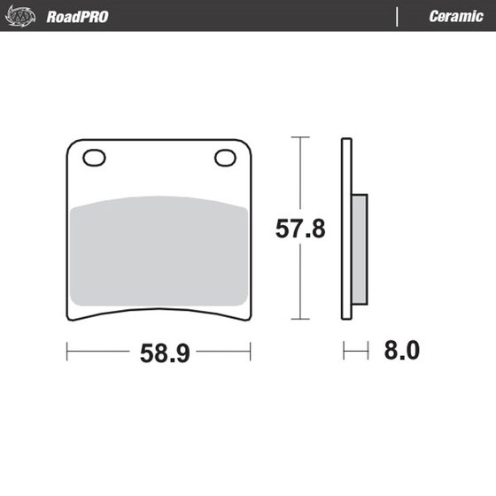 GSX 1100 F (1988 - 1996) ceramic brake pad | MOTO-MASTER