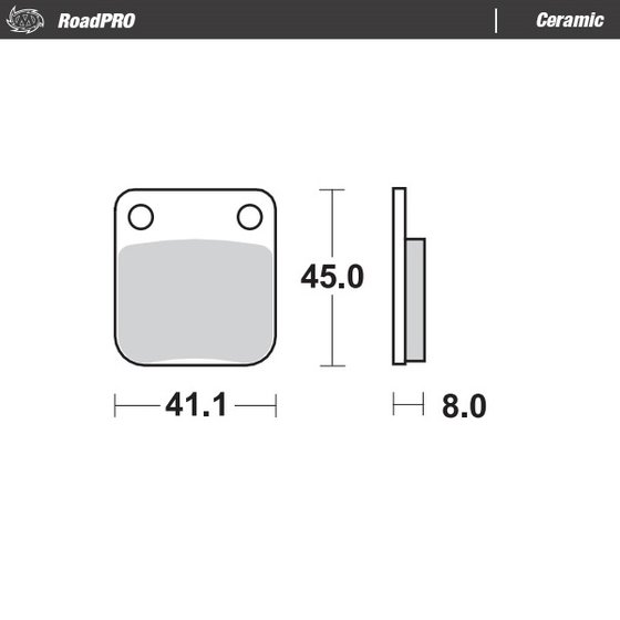 TS 250 (1985 - 1989) ceramic brake pad | MOTO-MASTER