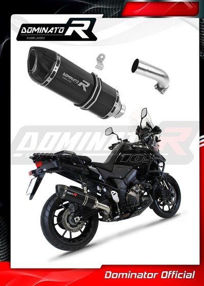 DL 1050 V-STROM XT (2020 - 2022) exhaust silencer muffler hp1 black | Dominator