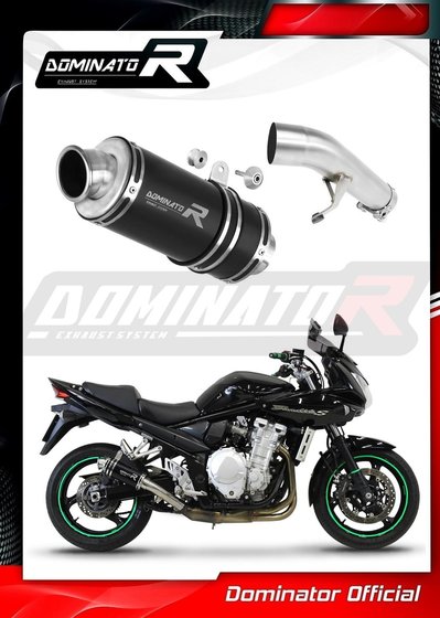 GSF 650 BANDIT (2007 - 2016) exhaust silencer muffler gp1 black | Dominator