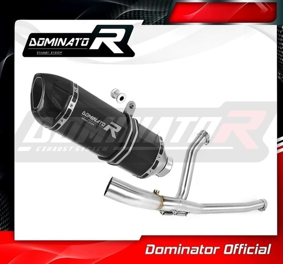 DL 650 V-STROM (2017 - 2022) exhaust silencer muffler hp1 black | Dominator