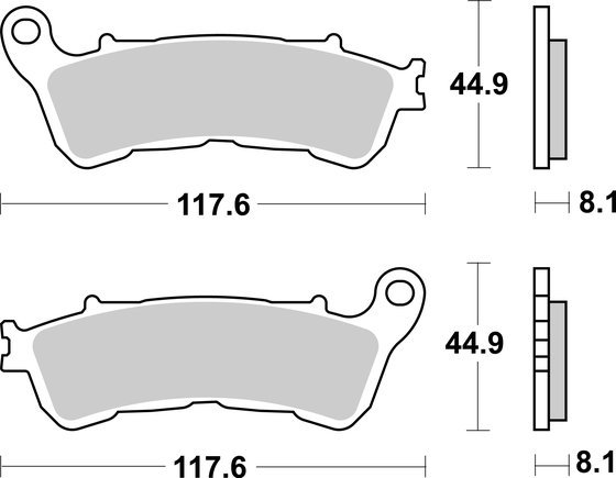 C 109 R BOULEVARD (2008 - 2012) brakepads sintered rear | SBS