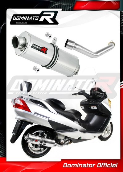 AN 400 BURGMAN (2003 - 2006) exhaust silencer oval | Dominator