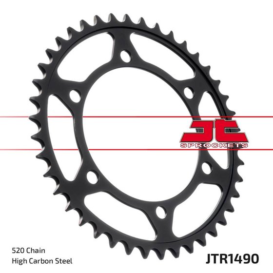 GSX-R 750 (1996 - 1999) rear sprocket 37 tooth pitch 520 black | JT Sprockets