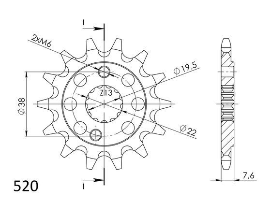 LT R 450 QUADRACER (2006 - 2010) supersprox / jt front sprocket 1401.14 | Supersprox