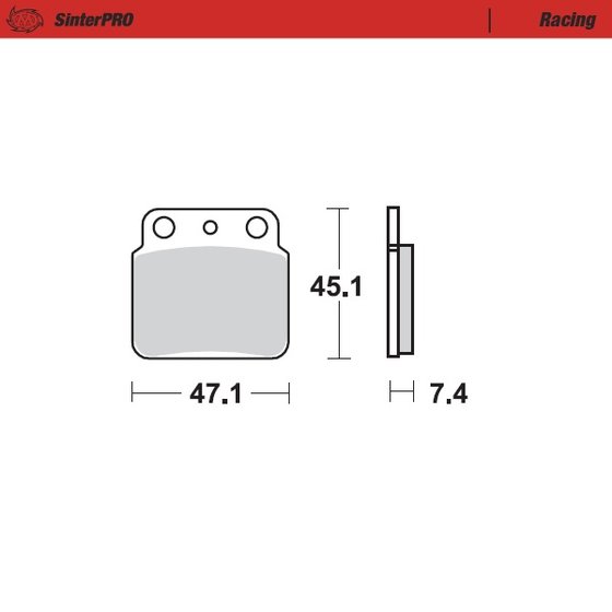 LT R 450 QUADRACER (2006 - 2011) sintered metal racing brake pads | MOTO-MASTER